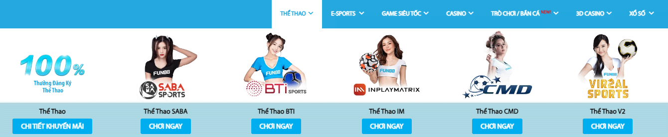 Fun88 Sân chơi cá cược thể thao fun88