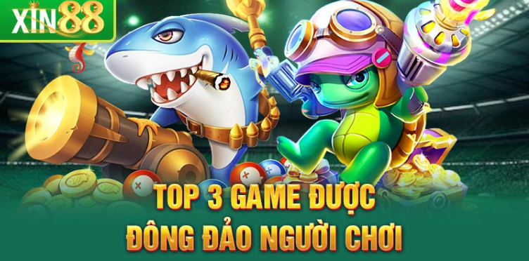 Top 3 game được đông đảo người chơi Top 3 game được đông đảo người chơi